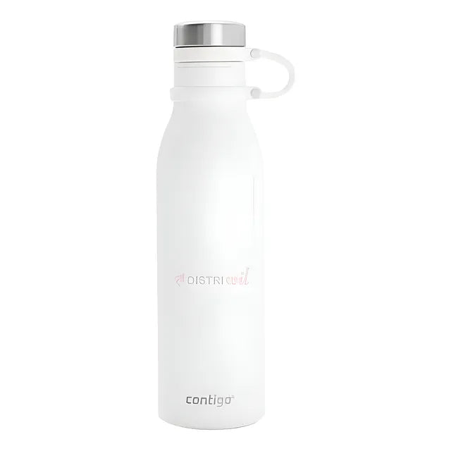 Botella Termica Contigo Salt Blanca X591ml Deportiva Fitness Mantiene 10hs Calor 24hs Frio - Acero Inoxidable Libre Bpa - Ideal Running Camping Gym