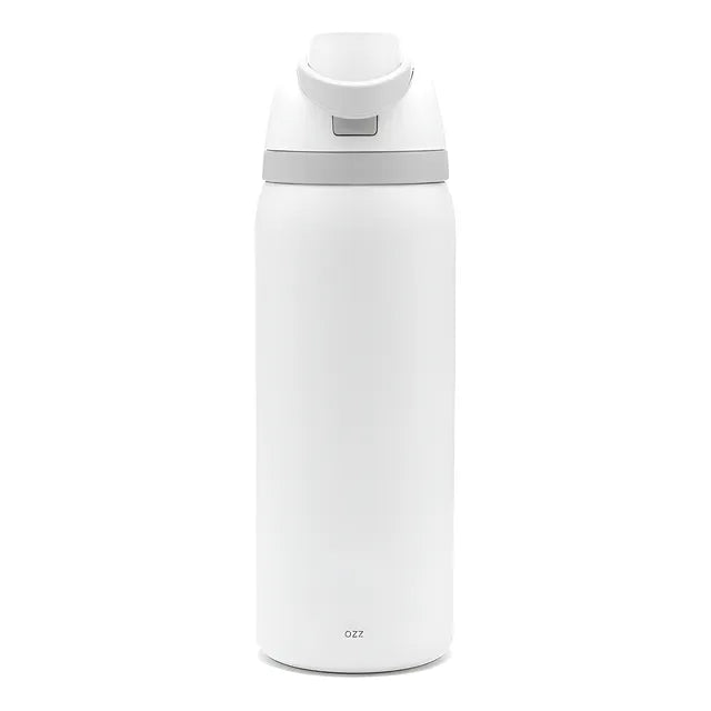 Ozz Botella Térmica Deportiva Acero Inox 1000ml - Pico Doble Color Blanco - 342494.45